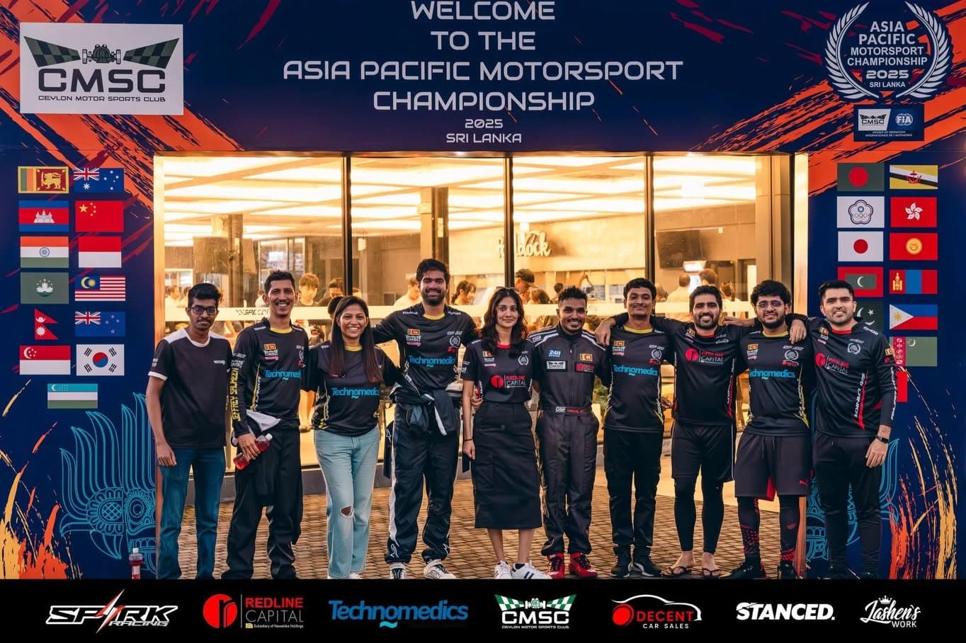 The team at the Asia Pacific Motorsport Championship 2025