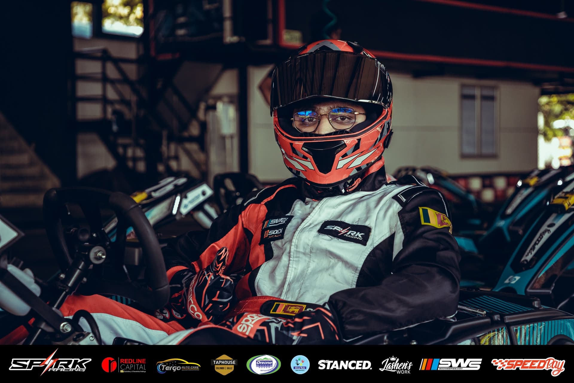 Spark Racing driver strapped in and ready